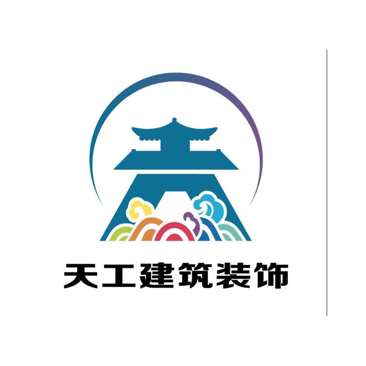 天工建筑装饰logo