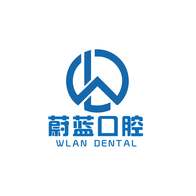 蔚蓝口腔logo