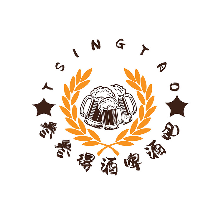 叁叁得酒啤酒logo